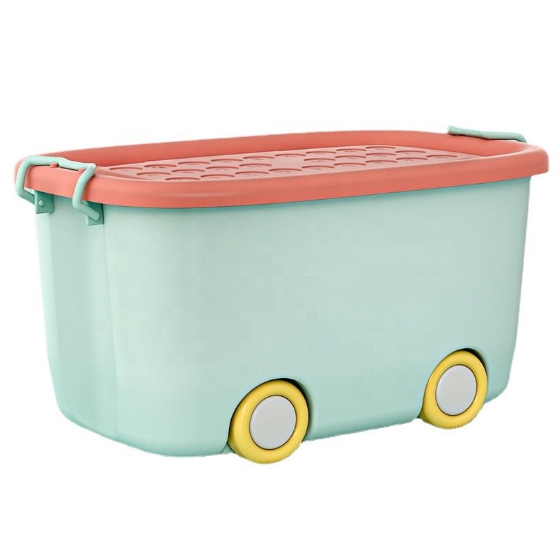 Home organizer baby clothes and snacks storage box Plastic storage box fun box