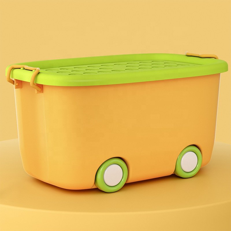 Home organizer baby clothes and snacks storage box Plastic storage box fun box