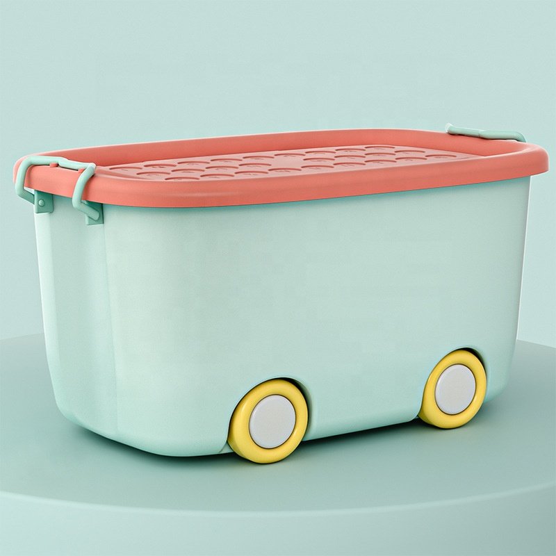 Home organizer baby clothes and snacks storage box Plastic storage box fun box