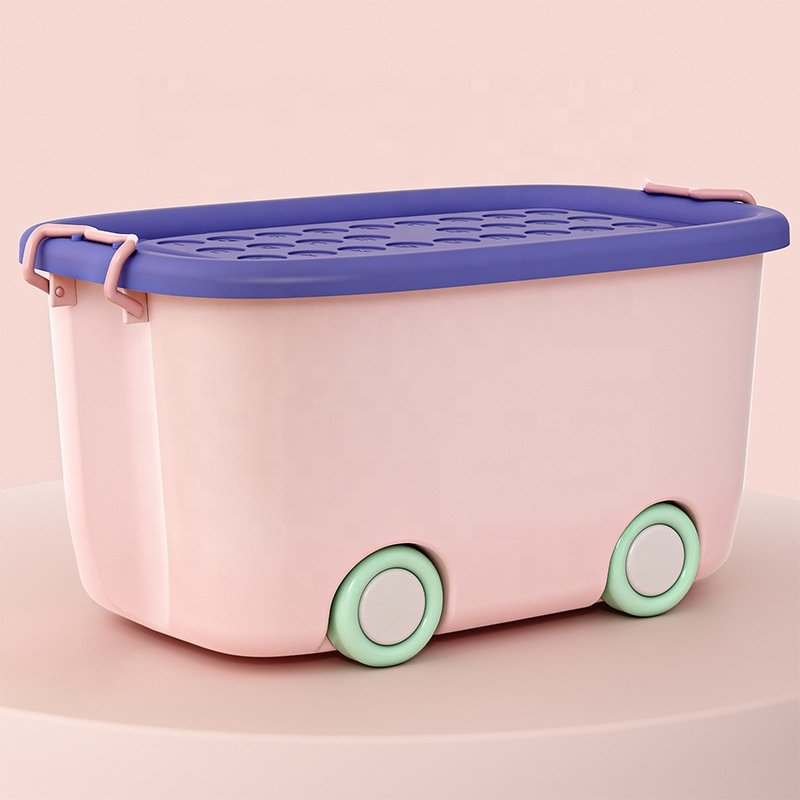 Home organizer baby clothes and snacks storage box Plastic storage box fun box