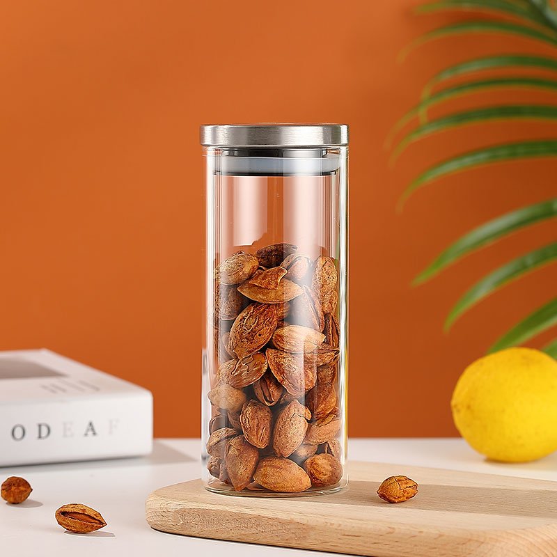 Household Items Storage Jars Glass Food Storage Jar Home and Kitchen Glass Storage Bottles Jars
