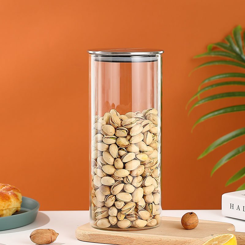 Household Items Storage Jars Glass Food Storage Jar Home and Kitchen Glass Storage Bottles Jars