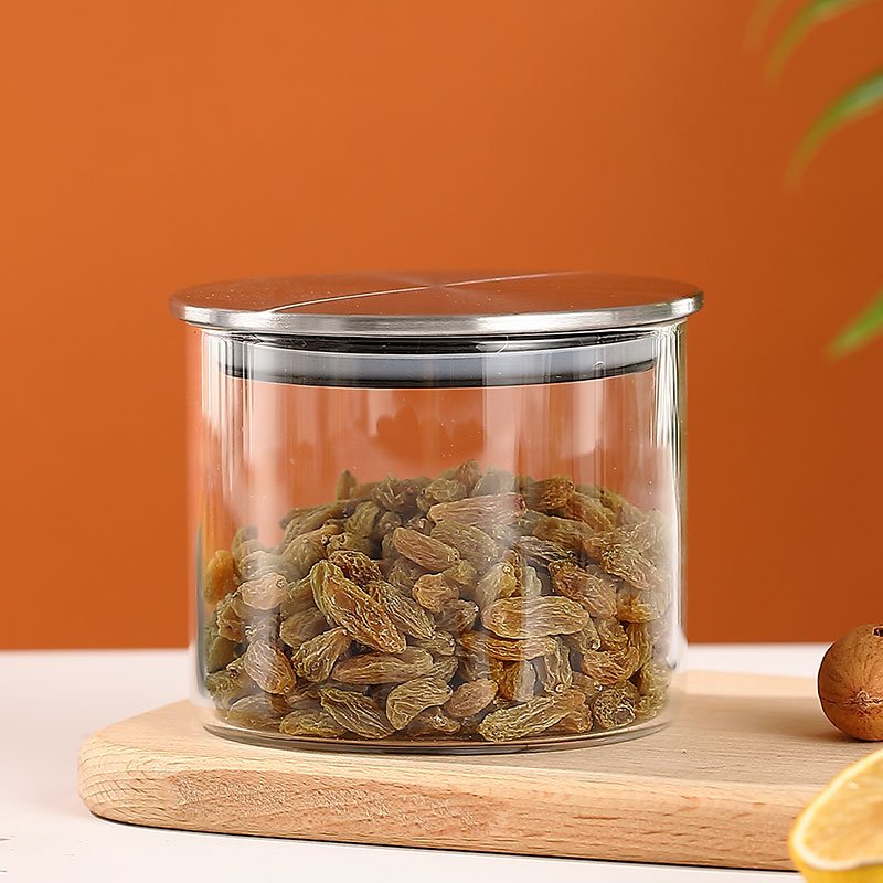 Household Items Storage Jars Glass Food Storage Jar Home and Kitchen Glass Storage Bottles Jars