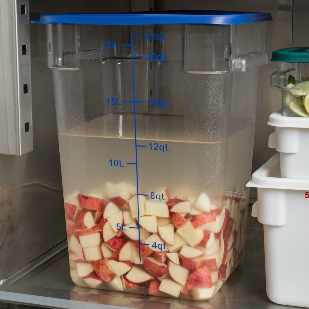 Food NSF PC Clear Square Kitchen Storage Box