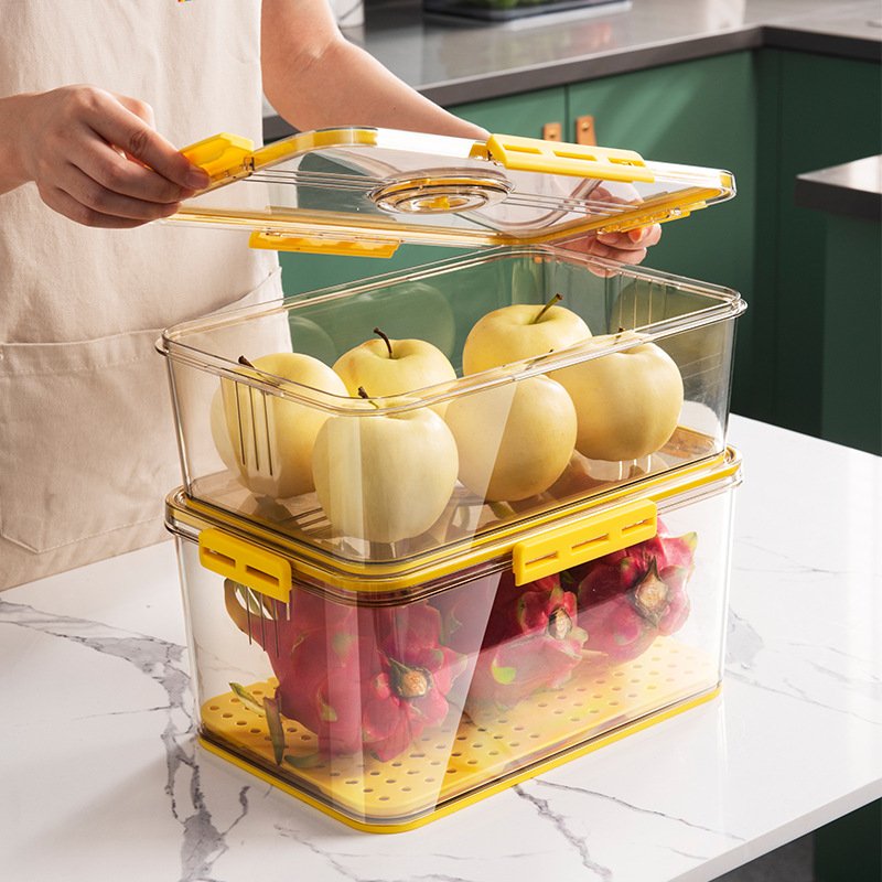 fashion and hot sale Tray Kitchen Stackable Container Keep Fresh Pet Refrigerator Food Storage Box