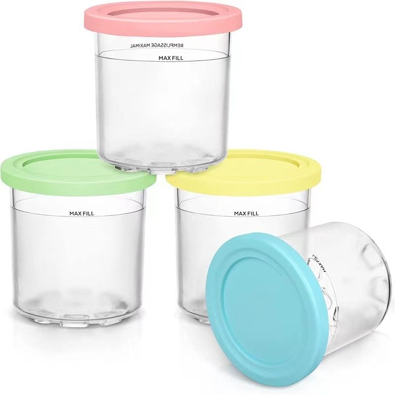 Wholesale Ice Cream Container Airtight Leaf-Proof Food Storage Box Ice Cream Storage Container with Lids