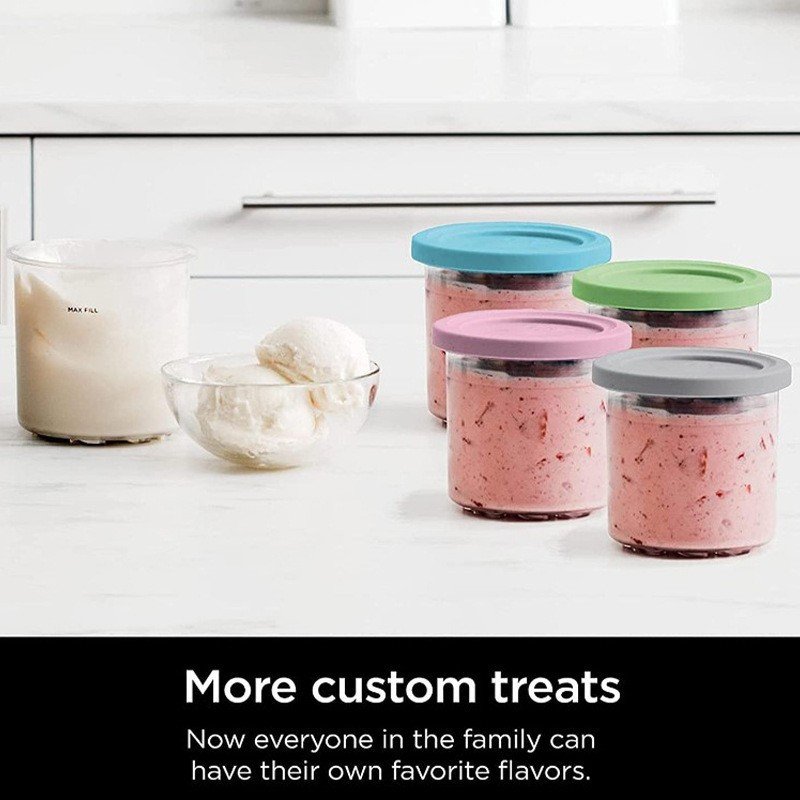 Wholesale Ice Cream Container Airtight Leaf-Proof Food Storage Box Ice Cream Storage Container with Lids