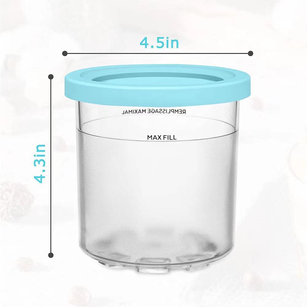 Wholesale Ice Cream Container Airtight Leaf-Proof Food Storage Box Ice Cream Storage Container with Lids