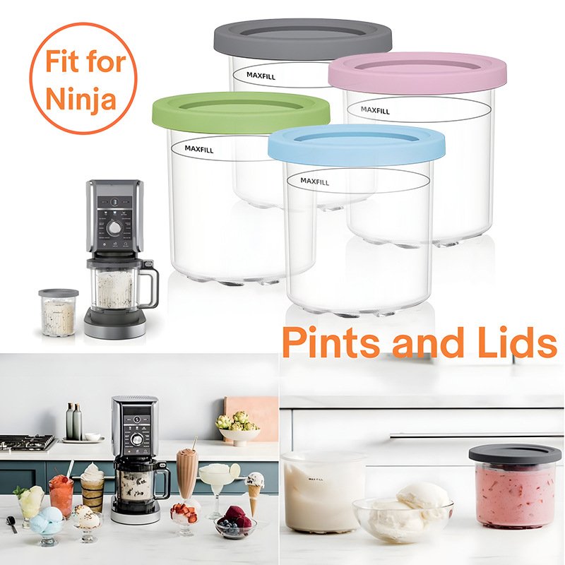 Wholesale Ice Cream Container Airtight Leaf-Proof Food Storage Box Ice Cream Storage Container with Lids