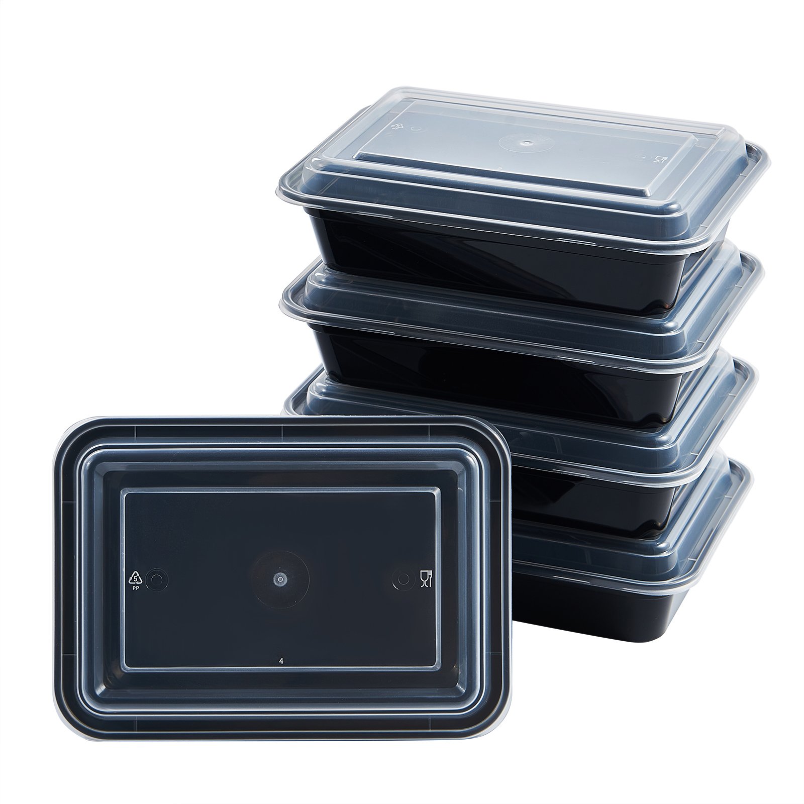FULING 24oz 26oz 28oz 32oz 38oz Microwave Safe Plastic Food Packaging Containers For Takeaway Hot Cold Food