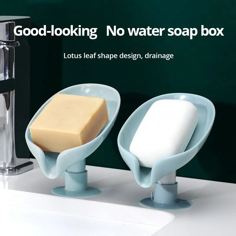 Soap Box Creative Draining Soap Storage Rack Punch Free Suction Cup Personalized Cute Household Shelf Bathroom Artifact