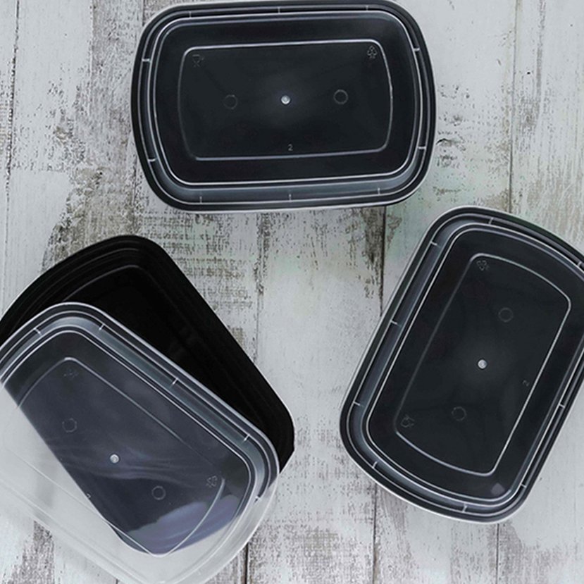 Takeaway Meal Prep Plastic Food Box Packaging Container With Lid Using For Restaurant Ready To Export From Vietnam