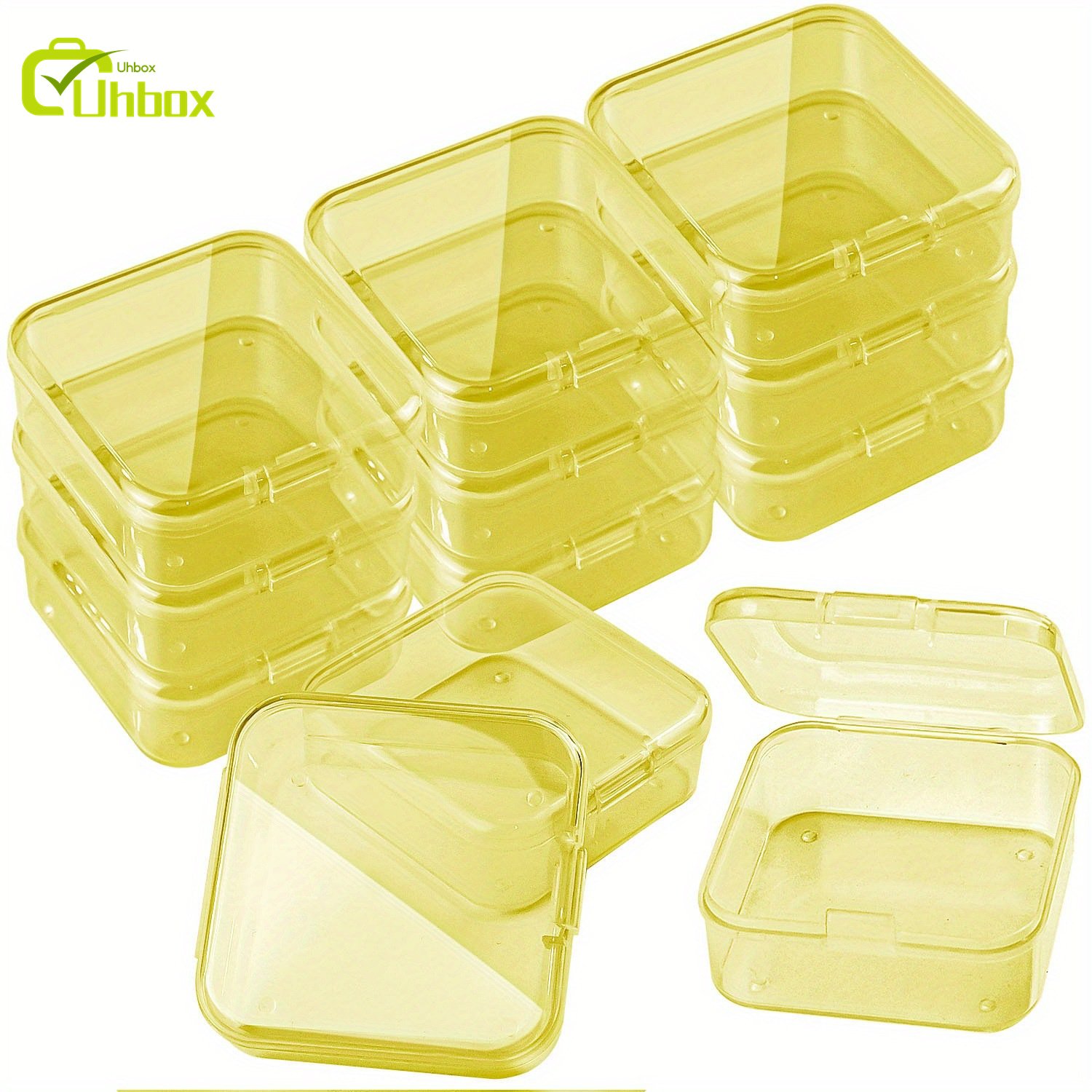 Hot Sale Transparent Plastic Mini Organizing Dust Storage Box Square Modern Injection Techniques Earplugs Jewelry Accessories