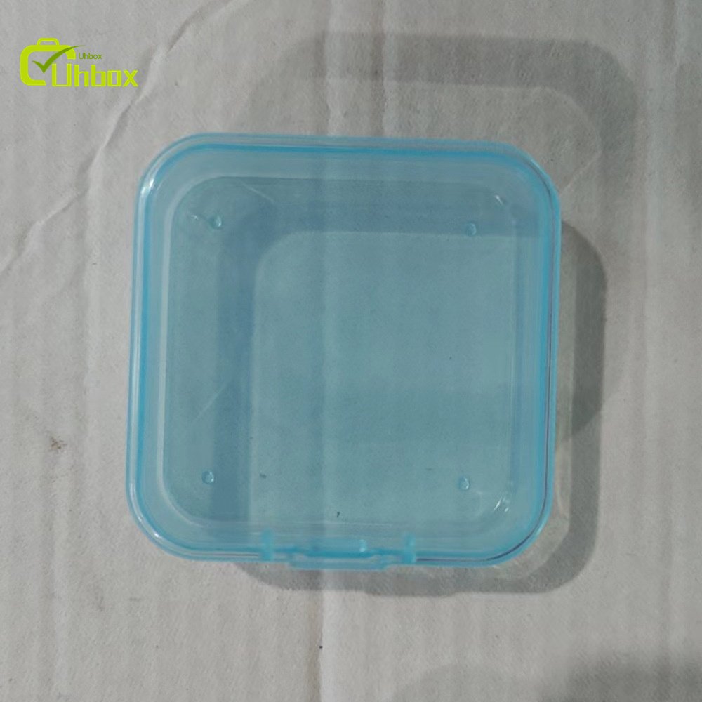 Hot Sale Transparent Plastic Mini Organizing Dust Storage Box Square Modern Injection Techniques Earplugs Jewelry Accessories