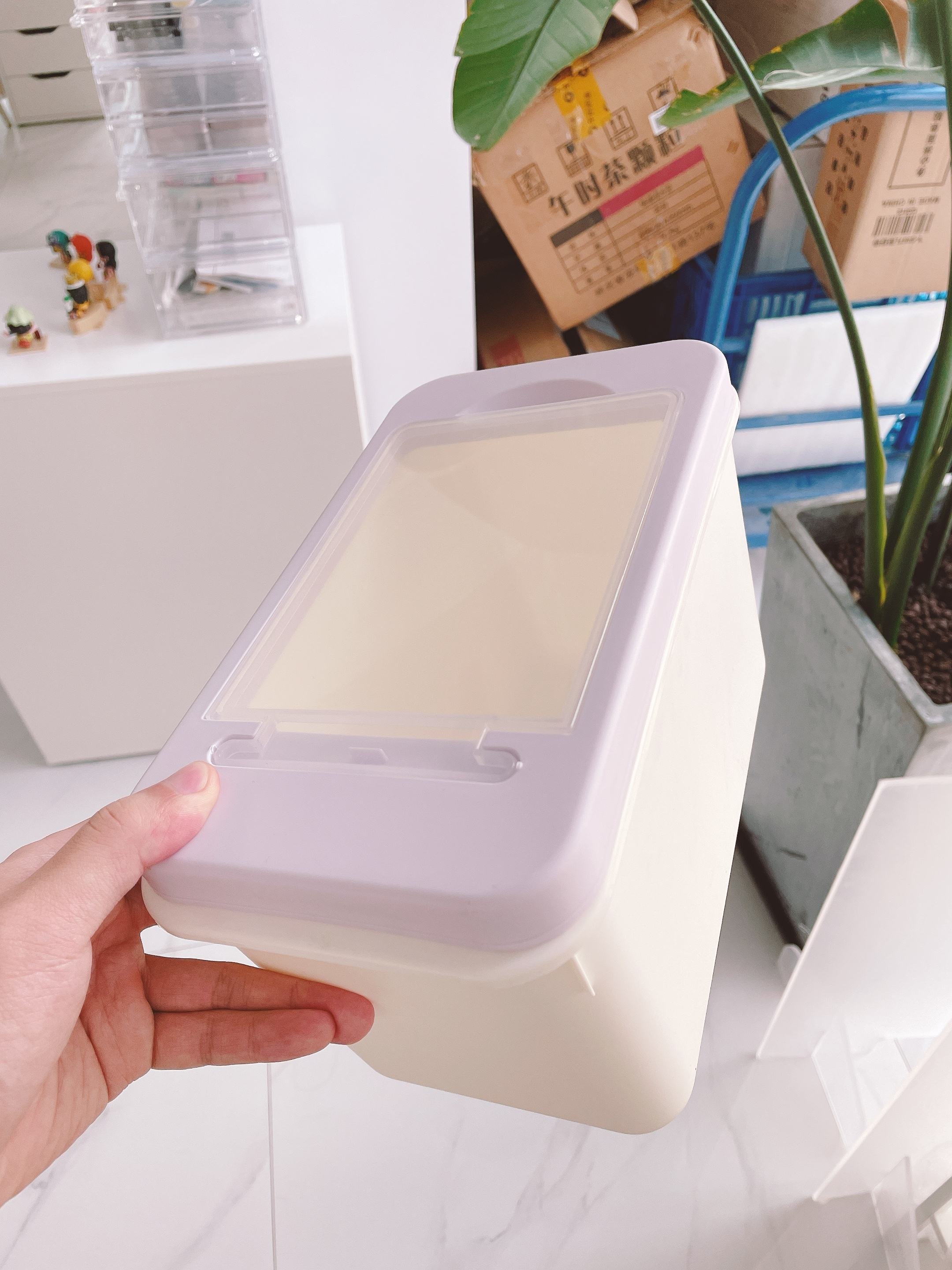 Choice Fun House Hold Products Plastic 10 To 20 Lbs Plastic Cereal Dispenser Storage Box Food Storage Rice Container Box