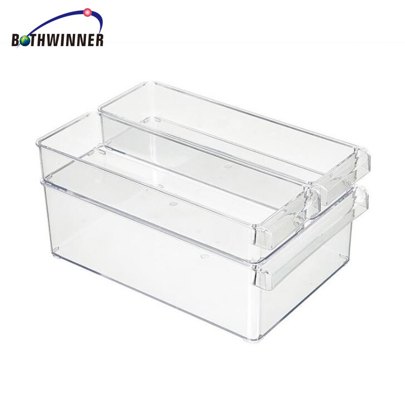 Kitchen Drawer type food storage containers transparent PS plastic food sorting boxes