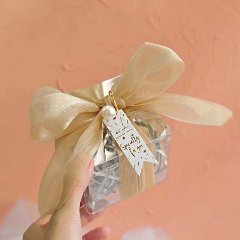 Transparent and Beautiful Acrylic Wedding Candy Boxes with Lid Glass Food Storage Box