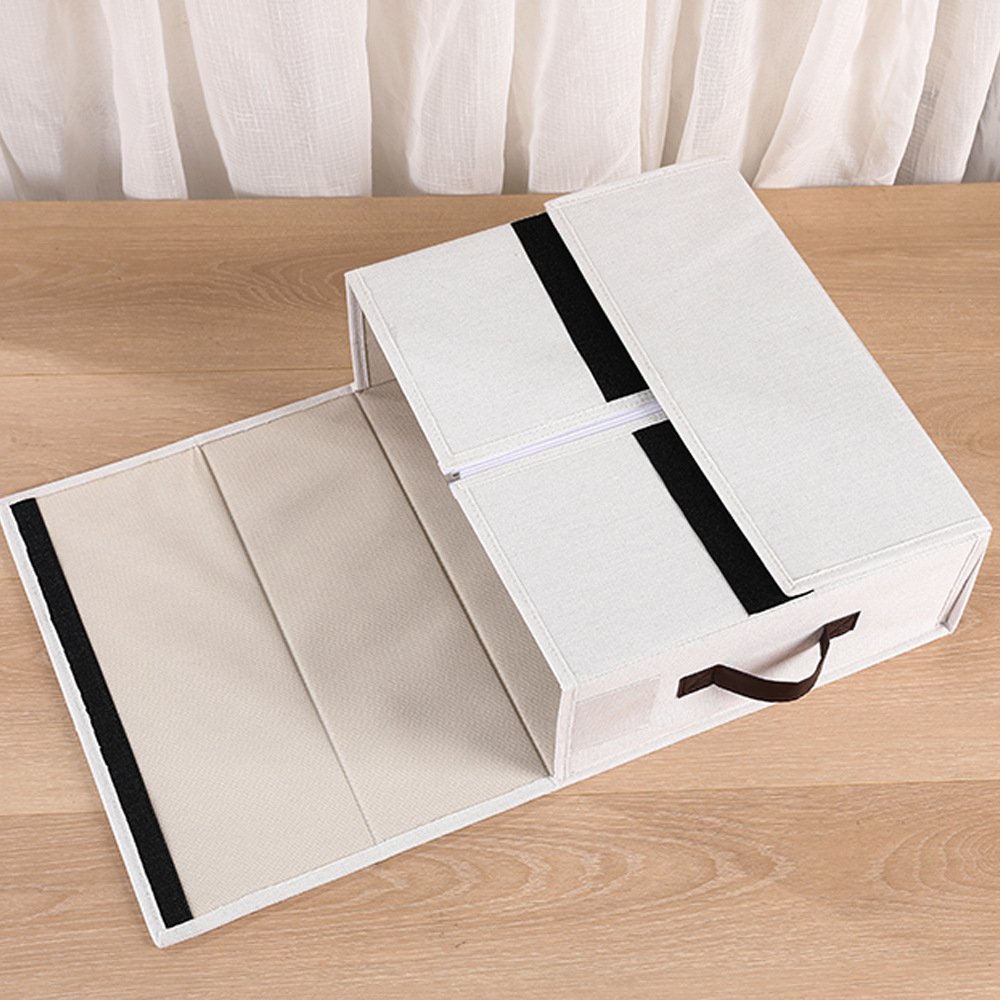 Storage box custom foldable bed sheet storage box multifunctional washable cotton and linen storage box