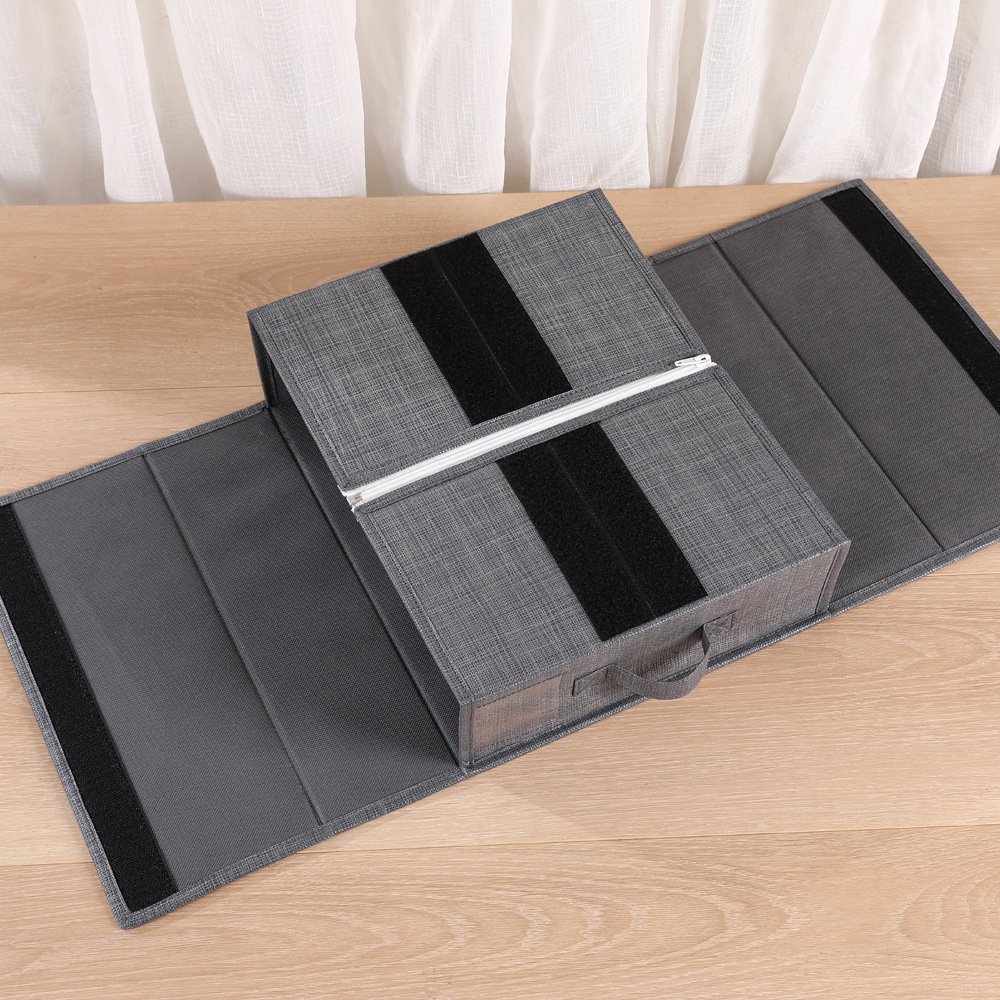 Storage box custom foldable bed sheet storage box multifunctional washable cotton and linen storage box