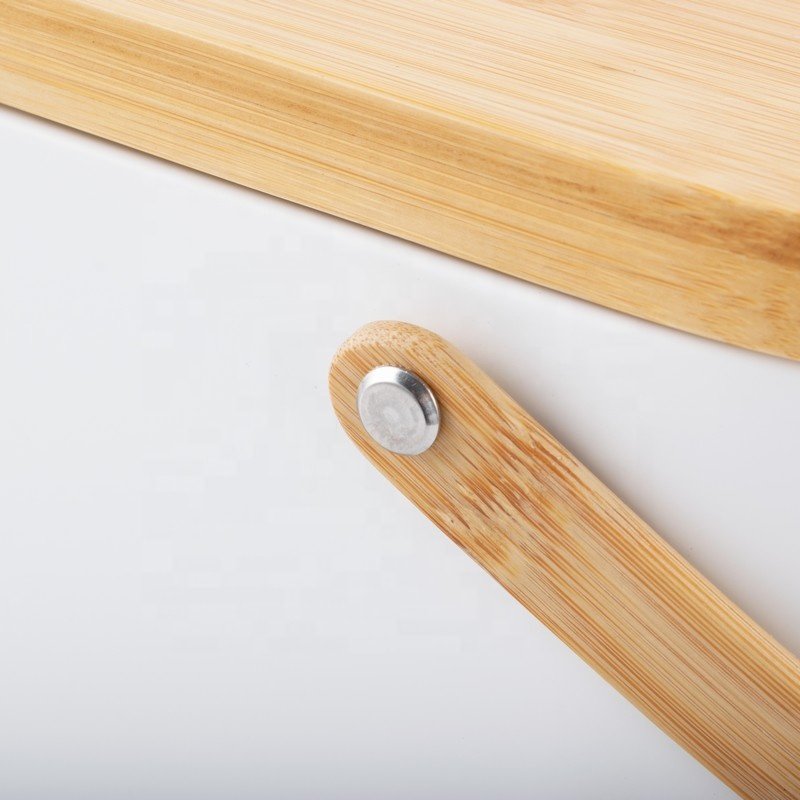 Metal Bread Box for Kitchen Storage Vintage Bread Bin with Cutting Board Lid Food Storage Container - Perfect Bread Keeper