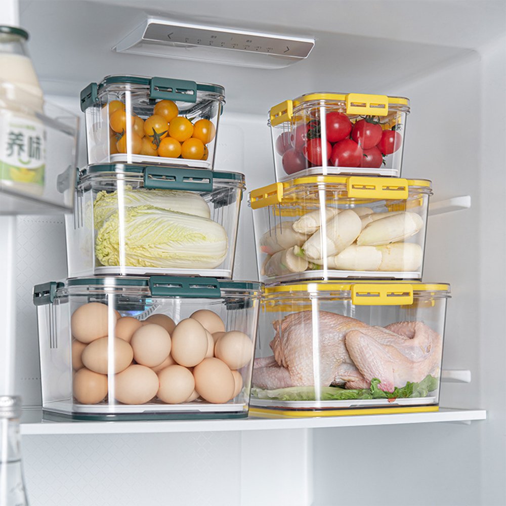 Bulk cheap clear airtight stackable plastic food storage box