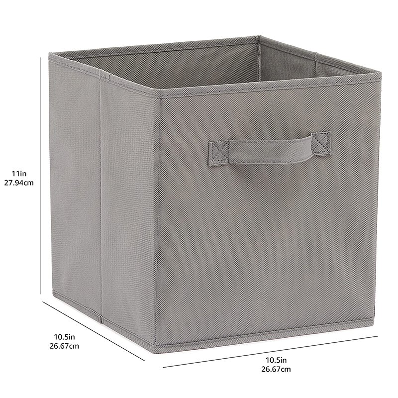 Oem China Wholesale Household Convenient Folding Collapsible Foldable Fabric Clothing Storage Containers Boxes& Bins Stackable