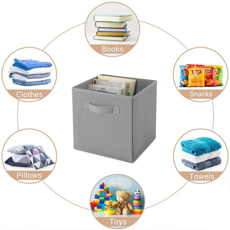 Oem China Wholesale Household Convenient Folding Collapsible Foldable Fabric Clothing Storage Containers Boxes& Bins Stackable