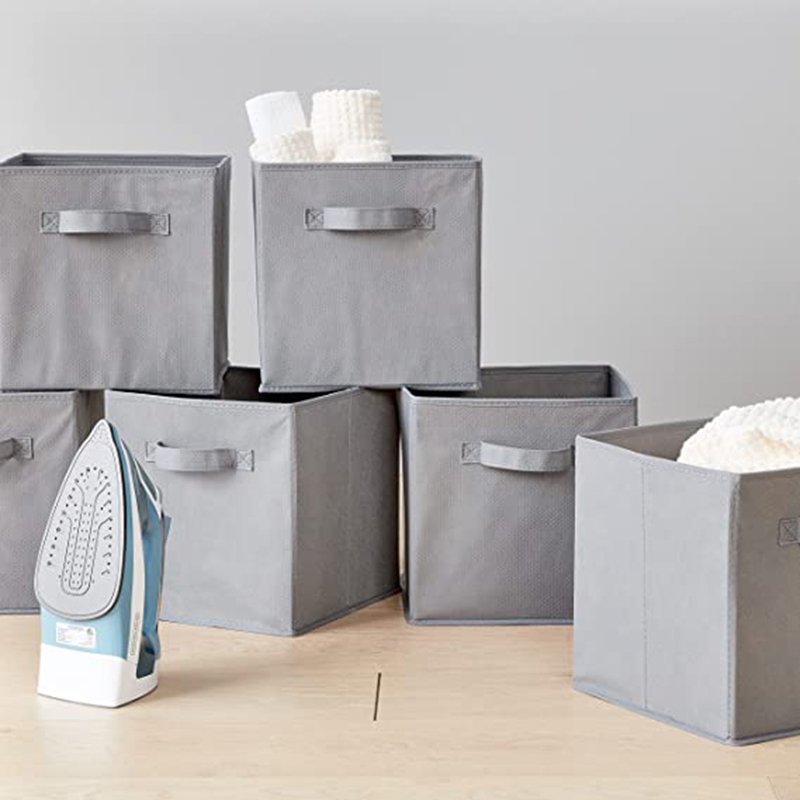 Oem China Wholesale Household Convenient Folding Collapsible Foldable Fabric Clothing Storage Containers Boxes& Bins Stackable