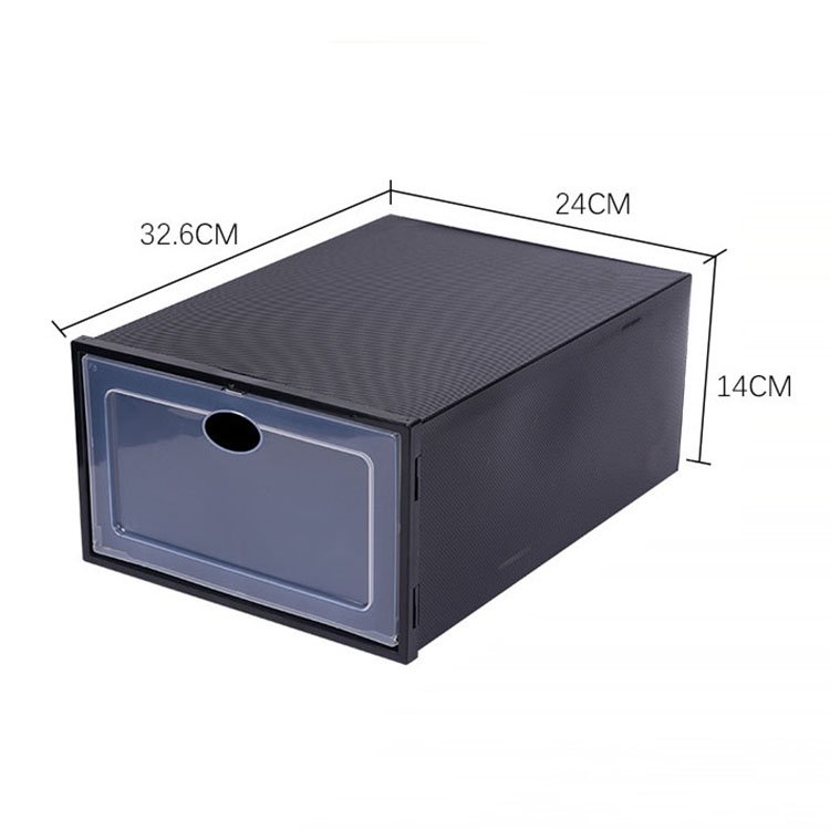 Wholesale Clear Plastic Sneaker Stackable Magnetic Shoe Storage Box Stackable Shoe Organizer