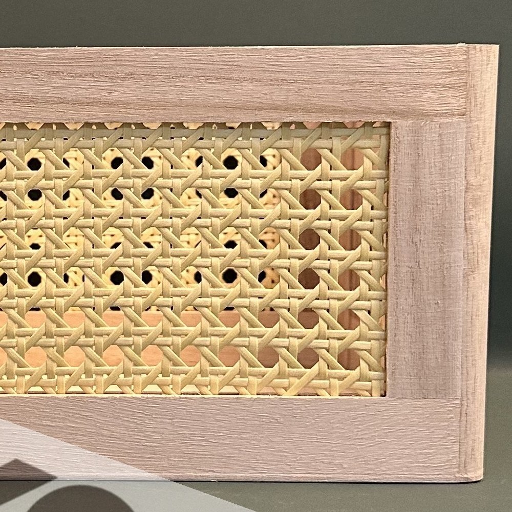 Hollow Design Solid Wood Storage Box with natural color
