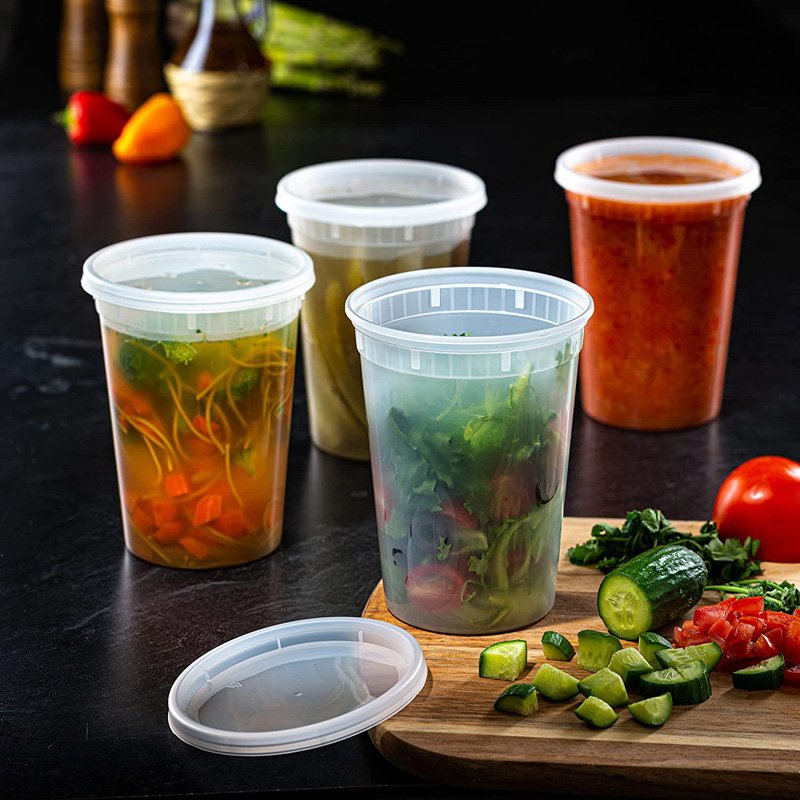 32oz deli plastic container with lids Pantry Value plastic deli container deli plastic food storage containers with airtight