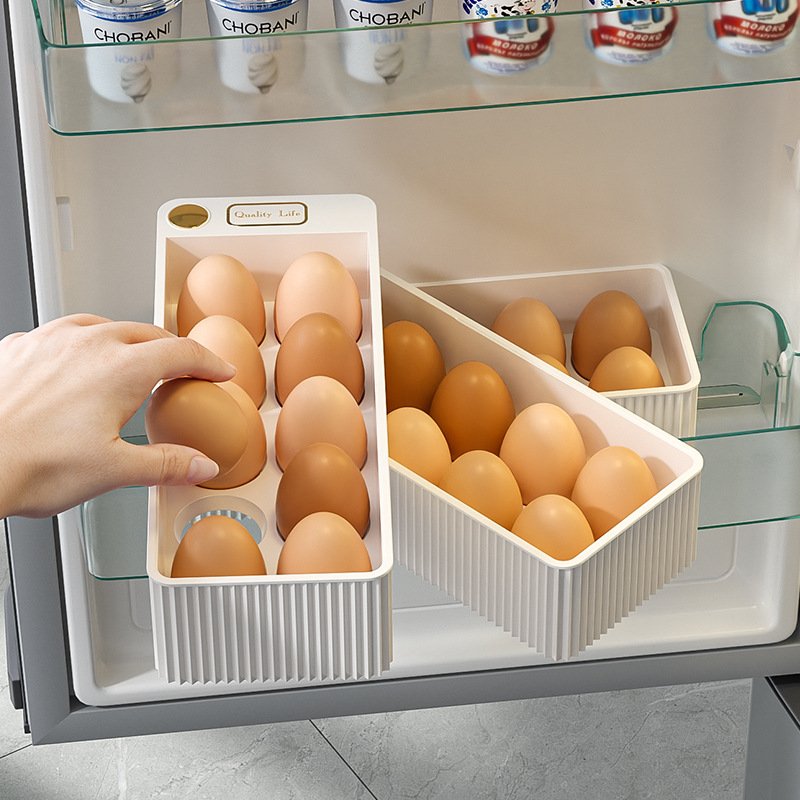3 Layers Clear Egg Holder For Refrigerator Egg Fresh Storage Box for Fridge