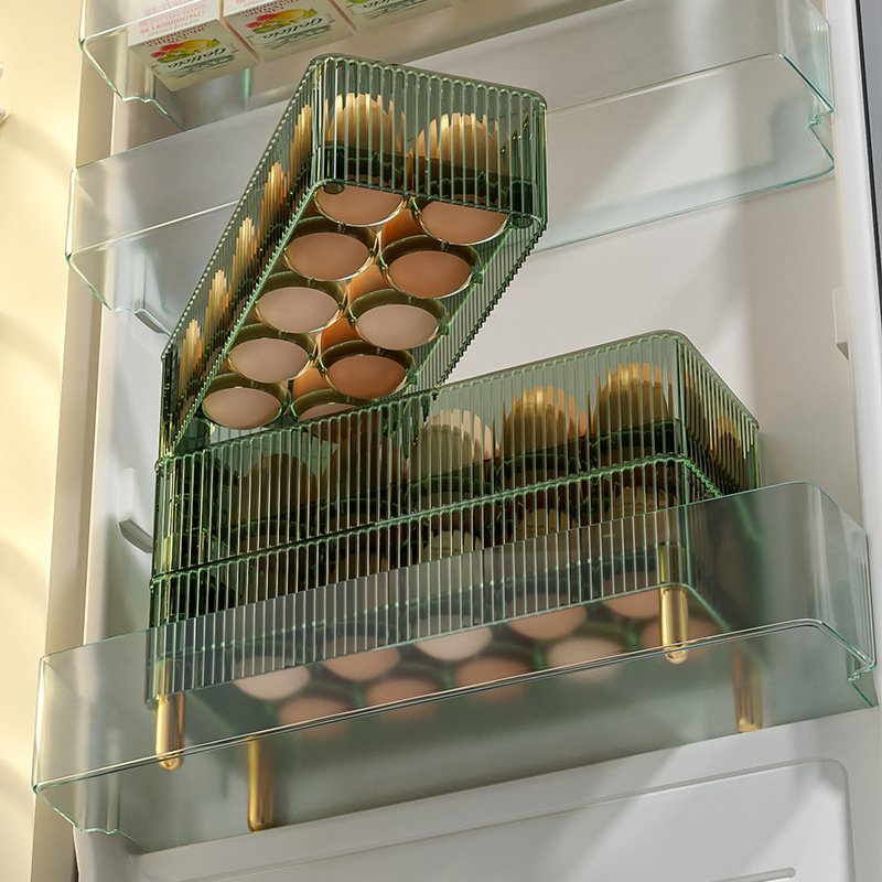 3 Layers Clear Egg Holder For Refrigerator Egg Fresh Storage Box for Fridge
