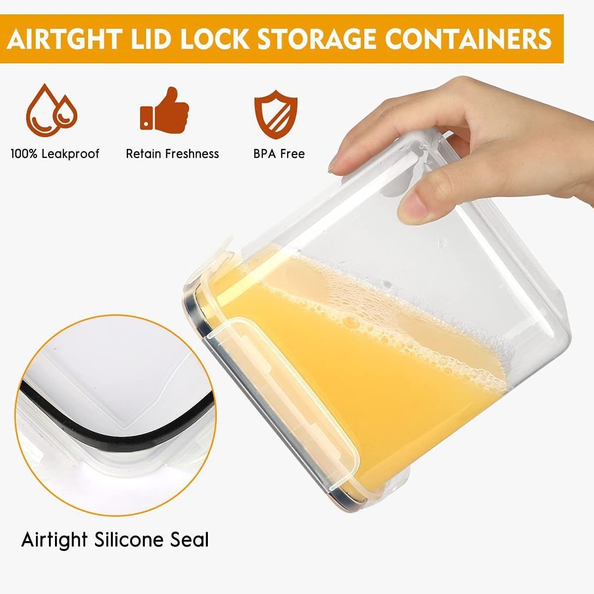 Storage Boxes Canisters Airtight Food Storage Container Set Ideal Kitchen Pantry Organization Plastic Hot Sell 14 Piece14Piece