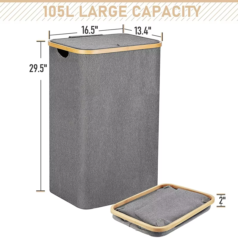 Multifunctional Laundry Bags & Baskets Cotton Storage Box for Backyard with Bathroom for Laundry and Linen Storage