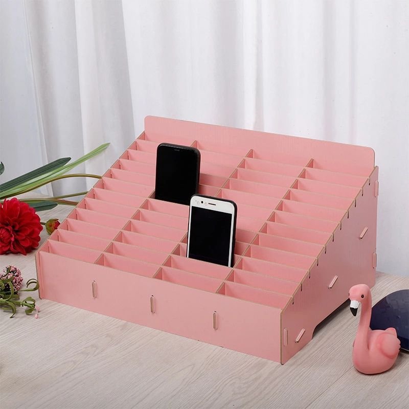 Custom Wooden High Quality Storage Box Hot Sale Large Capaity Multifunction Phone Storage Box