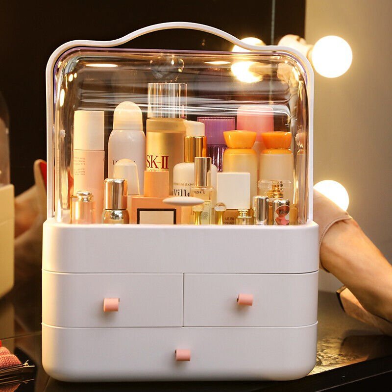 Wholesale Multifunctional Desktop Storage Box with Drawers Jewelry Makeup Organizer for Dressing Table Desktop Makeup Box
