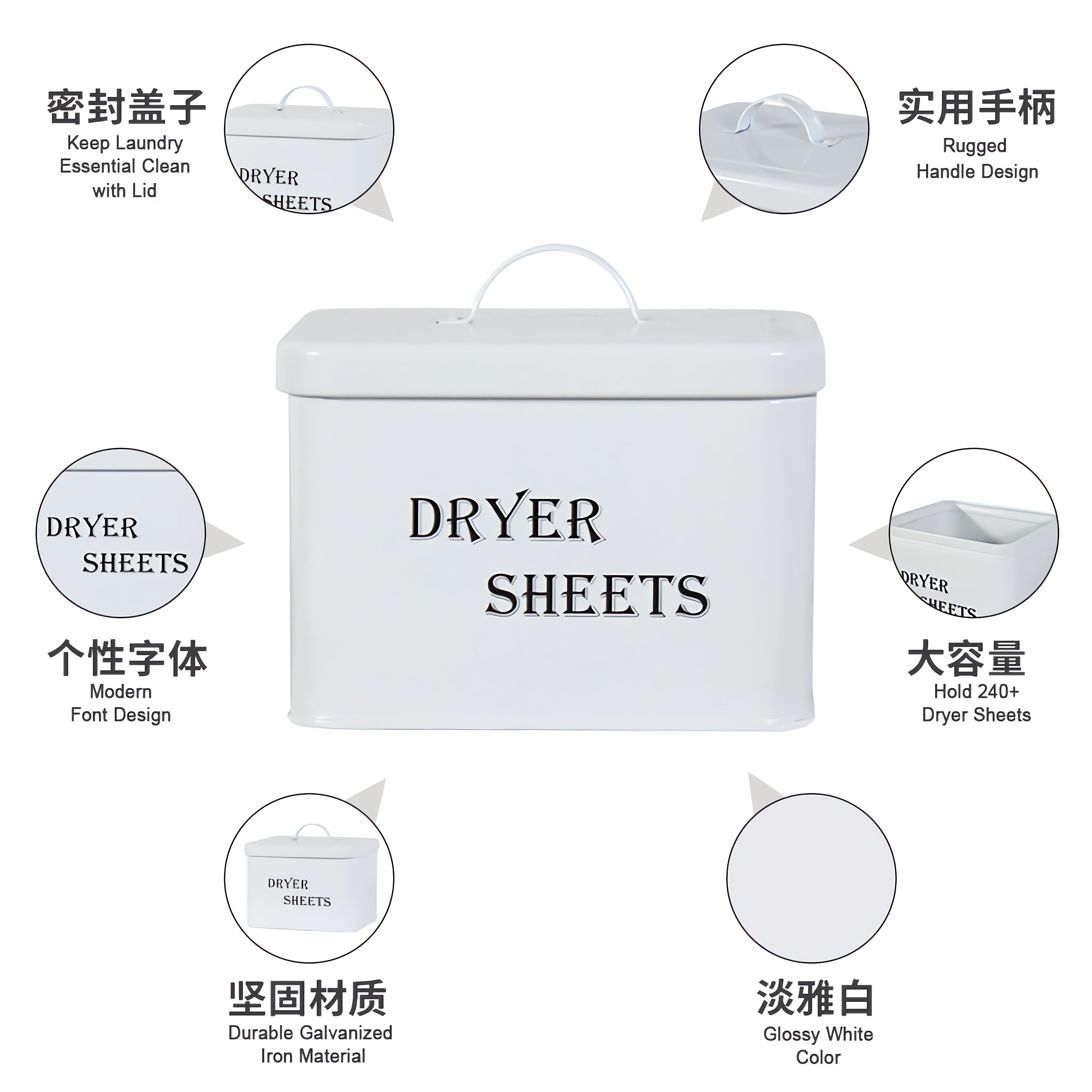 Hot Sale Big Capacity Kitchen Metal Galvanized Steel Food Safe Tin Box for Bread Box With Logo Metal Bread Storage Containers