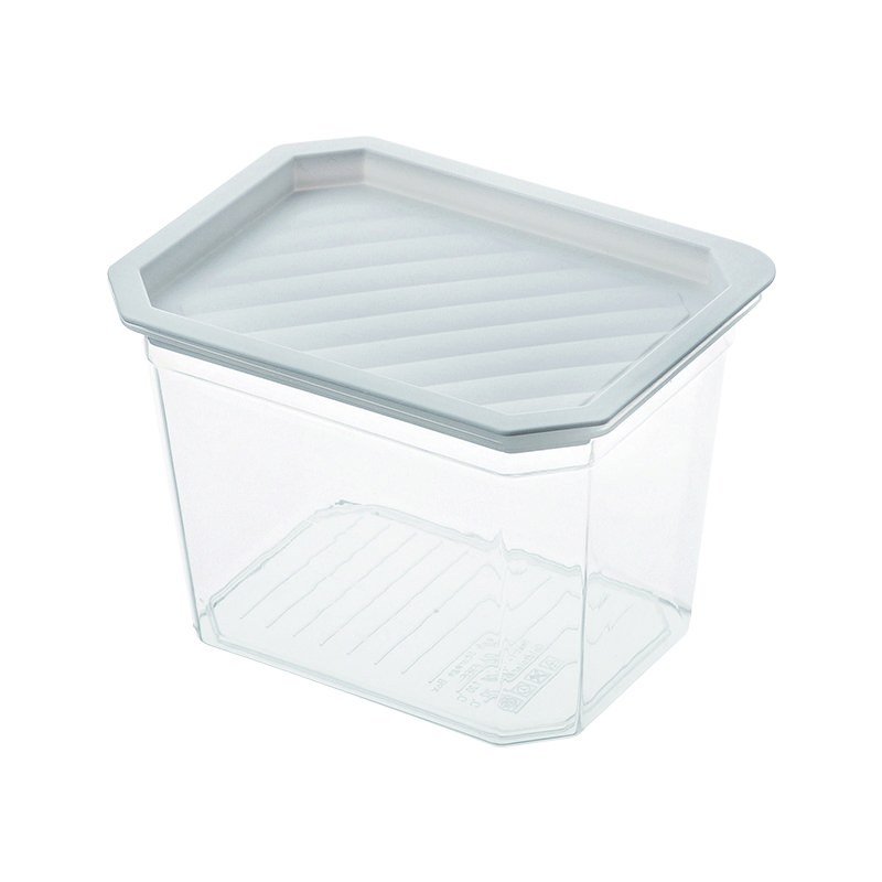 Transparent crisper fridge food plastic storage bins boxes with lid