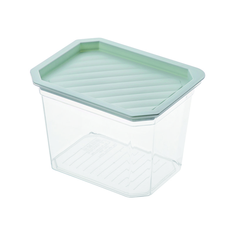 Transparent crisper fridge food plastic storage bins boxes with lid