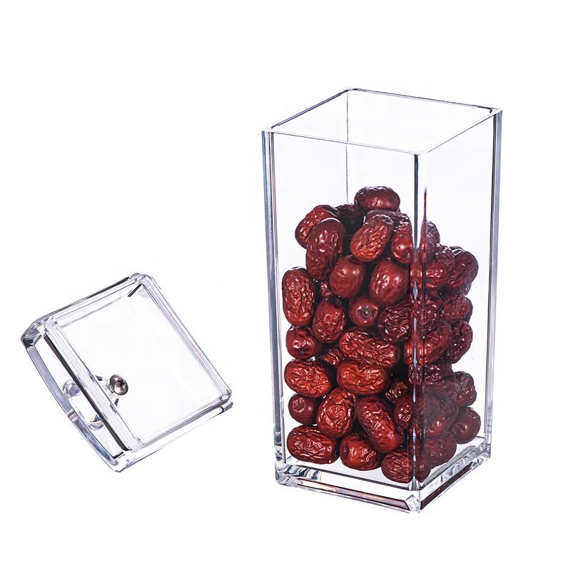 K-5018 900ML Acrylic Food Storage Plastic Jar Seal Pot Cooking Food Sealed Pots/ Cans/ Jars Acrylic Storage Jars