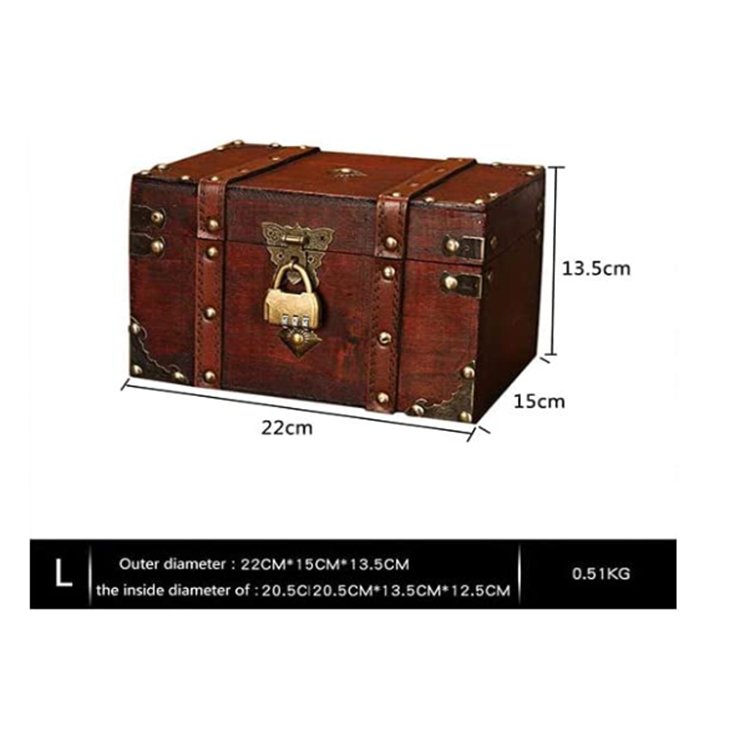 High quality creative retro brown jewelry storage wooden case of various sizes leather storage box