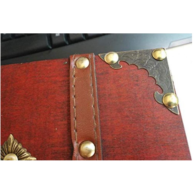 High quality creative retro brown jewelry storage wooden case of various sizes leather storage box