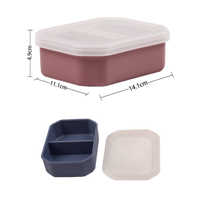 Kitchen Microwave Refrigerator Safe Food Container With Silicone Lids Silicone Storage Container Kids Bento Lunch Box