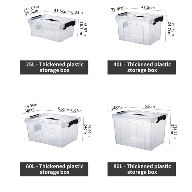 Wholesale Custom High-Quality Transparent Stackable Household Pp Plastic Storage Box