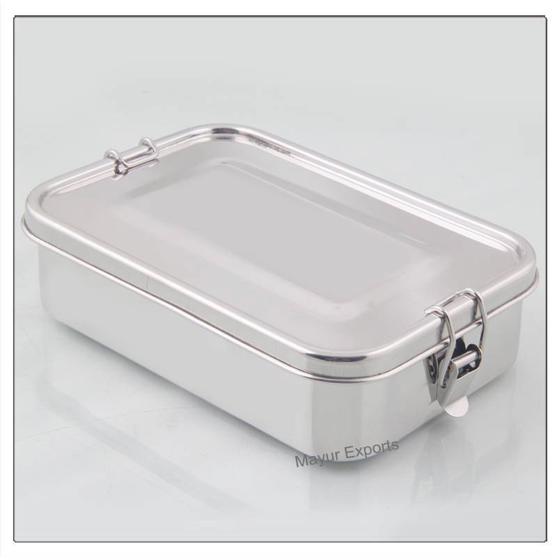 Stainless Steel Leak-Proof Rectangular Insulated Lunch Box for Storage