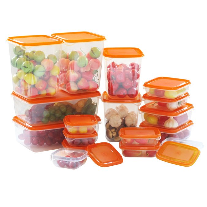 JOYWAVE Transparent Food Container Multi-functional Home Kitchen Plastic Storage Box Various Capacity Plastic Sealed Cans
