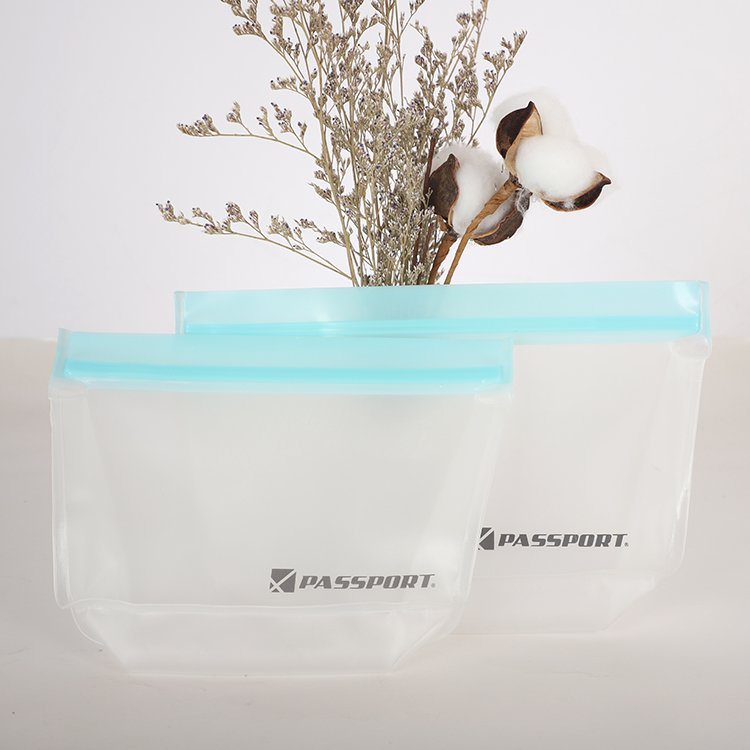 Food grade freshness protection package eco-friendly waterproof PEVA food storage bag container