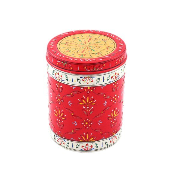 New Look Hand Painted Food Storage Canister High Selling Quality Modern Style Hand Painted Canister For Home Kitchen Usage
