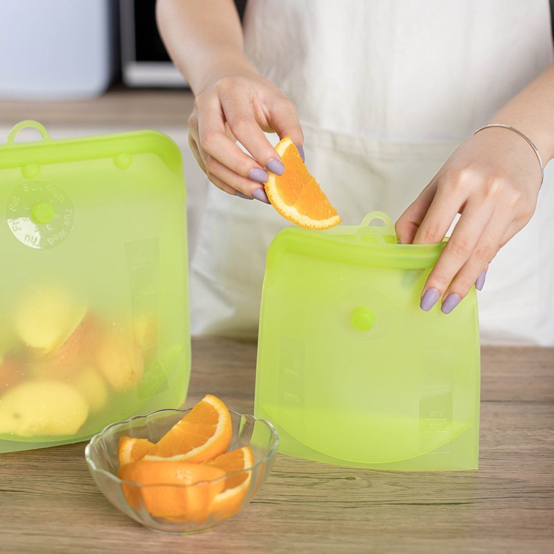 Food Bags Freshness Protection Package Containers Cooking Bag Sets Reusable Freezer Silicone For Sous Vide Liquid Snack